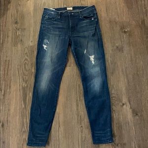 MOTHER skinny jeans, The Double Fray Charmer